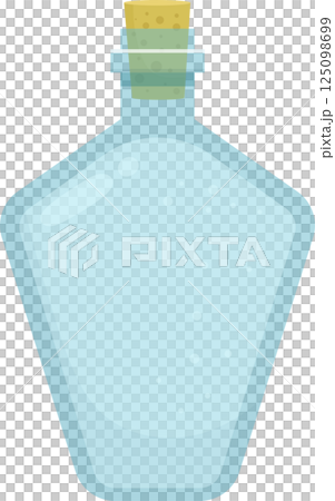 Empty glass bottle clipart design illustration 125098699