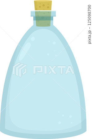 Empty glass bottle clipart design illustration 125098700