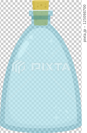 Empty glass bottle clipart design illustration 125098700