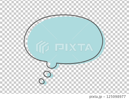 多彩的思維泡泡插畫素材 多彩的思維泡泡插畫素材 125098977