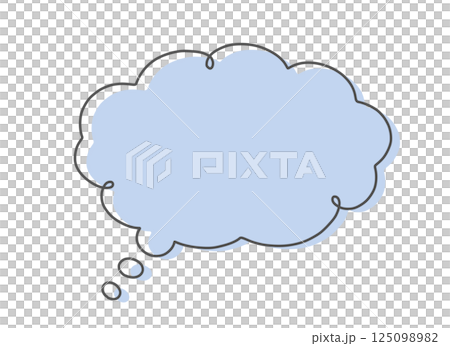 多彩的思維泡泡插畫素材 125098982