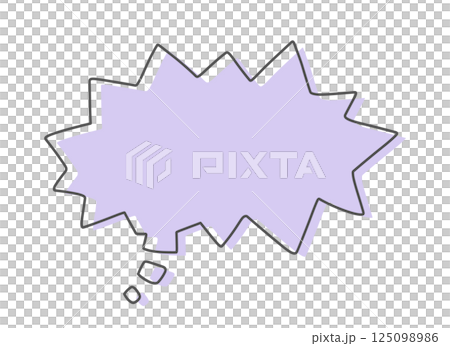 Illustration material of colorful speech bubbles in hearts Illustration material of colorful speech bubbles in hearts 125098986