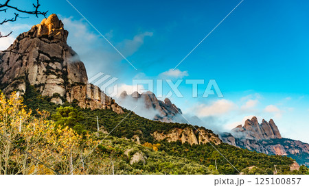 Mountain of Montserrat, Catalonia Spain. Mountain of Montserrat, Catalonia Spain. 125100857