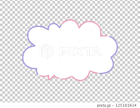 可愛的語音泡棉插畫素材 可愛的語音泡棉插畫素材 125101614