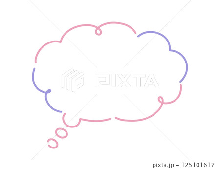 かわいい吹き出しのイラスト素材 かわいい吹き出しのイラスト素材 125101617