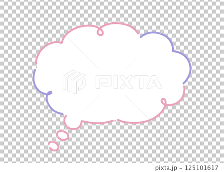 かわいい吹き出しのイラスト素材 かわいい吹き出しのイラスト素材 125101617