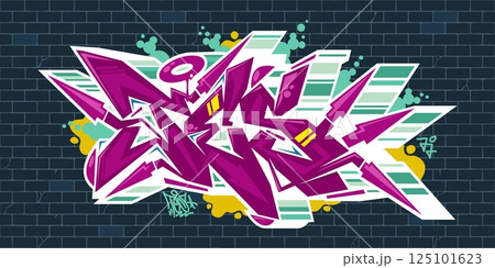 Cool Urban Hip Hop Abstract Word Tes Graffiti Style Font Lettering Vector Illustration Template Art Cool Urban Hip Hop Abstract Word Tes Graffiti Style Font Lettering Vector Illustration Template Art 125101623