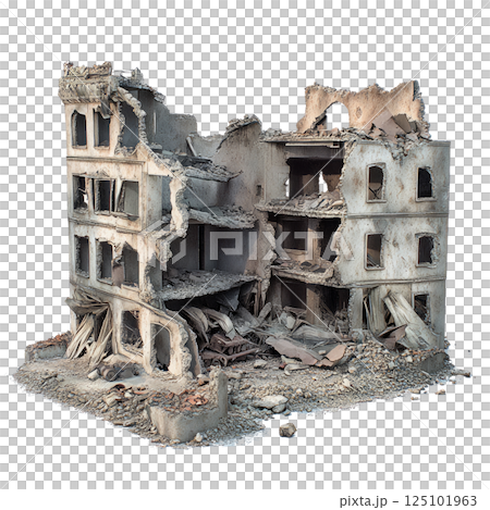 Collapsed Building Rubble PNG Transparency Isolated Image Collapsed Building Rubble PNG Transparency Isolated Image 125101963