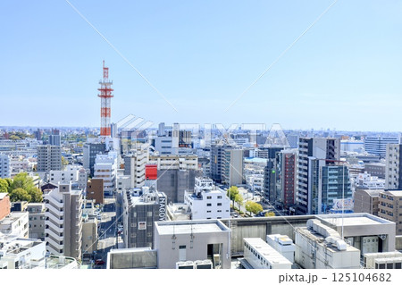 名古屋市、金山南ビルから眺める展望台、展望室、展望所、展望、眺望、眺め、景色、風景名古屋港方面の風景 125104682
