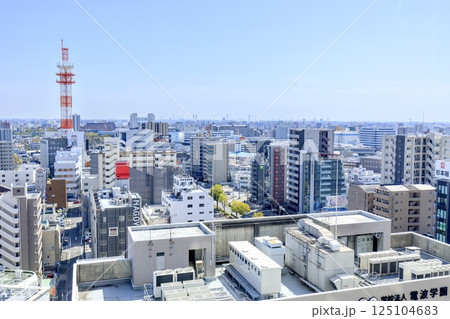 名古屋市、金山南ビルから眺める展望台、展望室、展望所、展望、眺望、眺め、景色、風景名古屋港方面の風景 名古屋市、金山南ビルから眺める展望台、展望室、展望所、展望、眺望、眺め、景色、風景名古屋港方面の風景 125104683
