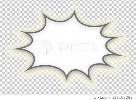 Vector. Background with comic-style speech bubbles with drop shadows Vector. Background with comic-style speech bubbles with drop shadows 125105288