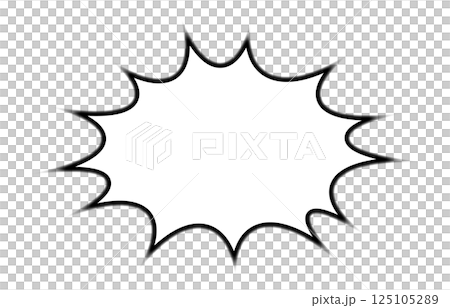 向量圖像。帶有陰影的漫畫風格氣泡背景 125105289