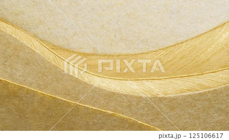 和柄、和風イメージの背景素材（金） 125106617