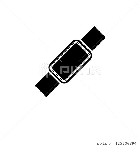 Medical Plaster, Bandage Patch, Band Aid Solid Flat Vector Icon Isolated on White Background Medical Plaster, Bandage Patch, Band Aid Solid Flat Vector Icon Isolated on White Background 125106894
