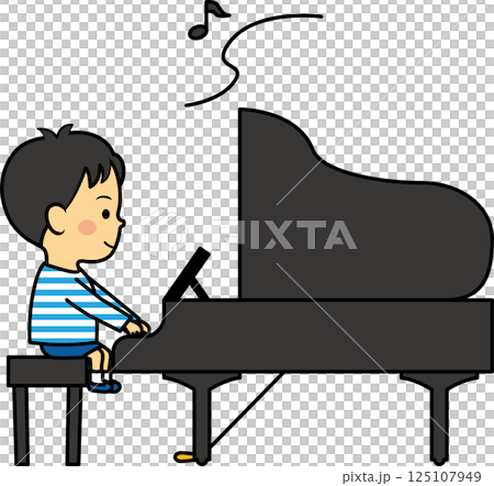 彈鋼琴的男孩 彈鋼琴的男孩 125107949