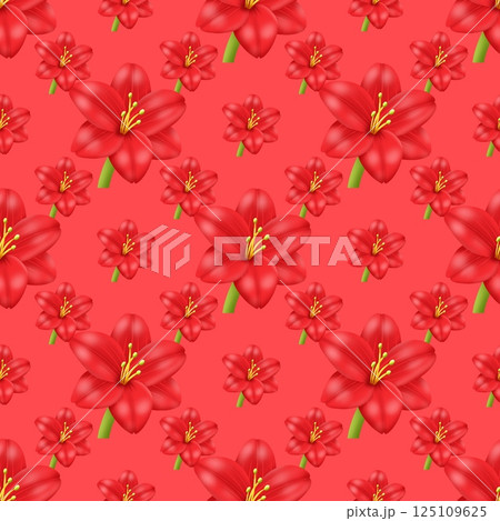seamless pattern with sakura flowers 125109625