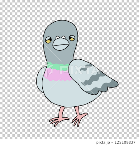 Flappy pigeon illustration 125109837