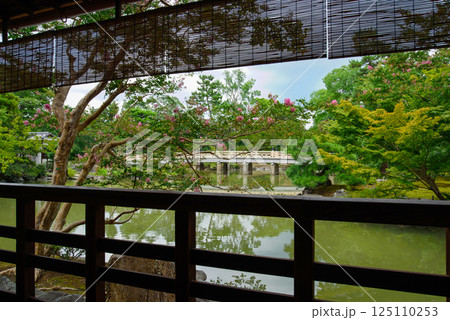 京都御苑 夏の九条邸跡 拾翠亭 京都御苑 夏の九条邸跡 拾翠亭 125110253