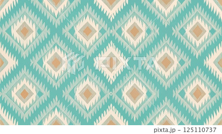 Fabric Ikat Pattern Minimal seamless 125110737