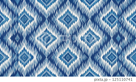Fabric Ikat Pattern Minimal seamless 125110741