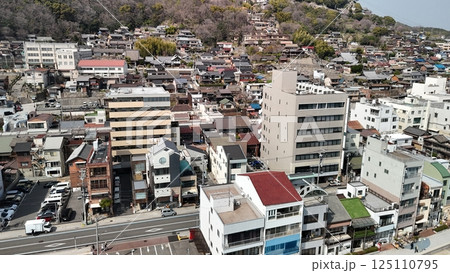尾道水道【福本渡船135年間ありがとう】ドローン空撮_OFUKT_No34 125110795