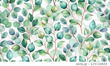 Leaves Pattern Minimal seamless 125110834