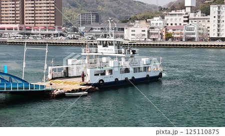 尾道水道【福本渡船135年間ありがとう】ドローン空撮_OFUKT_No18 尾道水道【福本渡船135年間ありがとう】ドローン空撮_OFUKT_No18 125110875