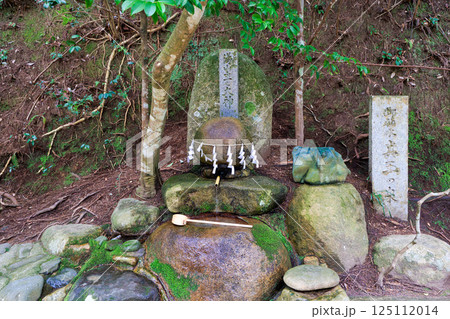 〈島根県〉玉作湯神社　願い石 125112014