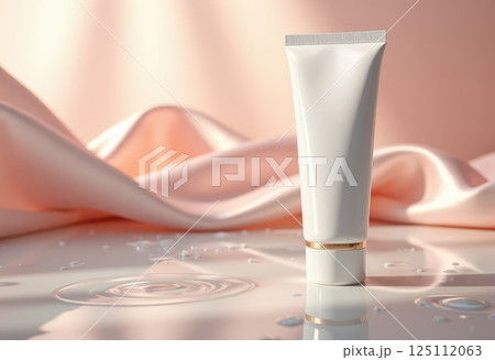 white tube of cream on pink background white tube of cream on pink background 125112063