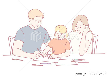Strengthening Family Bonds Through Engaging and Creative Activities Together in Enjoyment 125112426