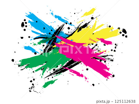 Abstract vector splatter color isolated background design. illustration vector design. Abstract vector splatter color isolated background design. illustration vector design. 125112638