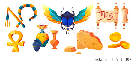 Ancient Egypt artifacts set 125113397