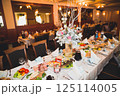 Decorations for the wedding ceremony. Beautiful flowers Decorations for the wedding ceremony. Beautiful flowers 125114005