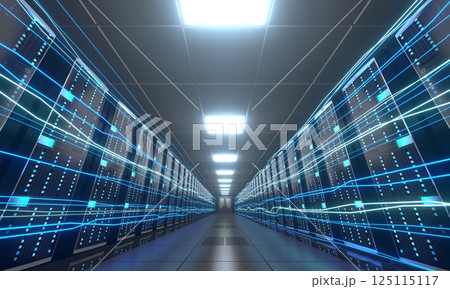 3D server room/ data center - storage, hosting, fast Internet concept 3D server room/ data center - storage, hosting, fast Internet concept 125115117