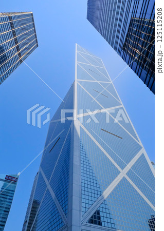 香港 香港島の高層ビル群 香港 香港島の高層ビル群 125115208