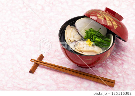 はまぐりのお吸い物 125116392