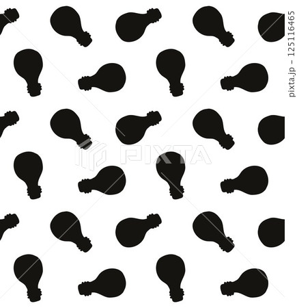Vector seamless pattern of lamp silhouette Vector seamless pattern of lamp silhouette 125116465