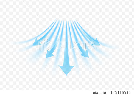 Light wind set of vector elements on transparent background. Dynamic blurred air flow movement Light wind set of vector elements on transparent background. Dynamic blurred air flow movement 125116530