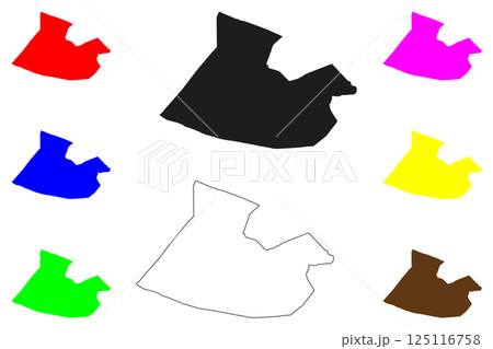 Ballia city (Republic of India, State of Uttar Pradesh) map vector illustration, scribble sketch Ballia map Ballia city (Republic of India, State of Uttar Pradesh) map vector illustration, scribble sketch Ballia map 125116758