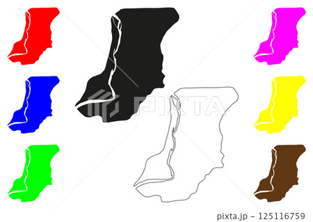Balurghat city (Republic of India, State of West Bengal) map vector illustration, scribble sketch Balurghat map Balurghat city (Republic of India, State of West Bengal) map vector illustration, scribble sketch Balurghat map 125116759