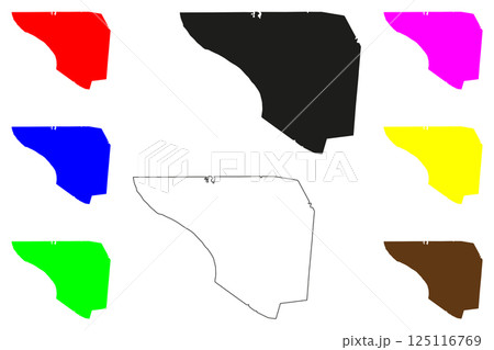 Barrackpore city (Republic of India, State of West Bengal) map vector illustration, scribble sketch Barrackpur map Barrackpore city (Republic of India, State of West Bengal) map vector illustration, scribble sketch Barrackpur map 125116769