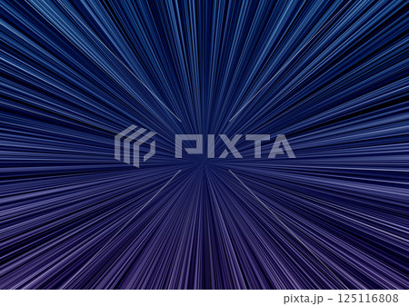 青紫の放射状の線 光の筋(背景素材) 暗い 青紫の放射状の線 光の筋(背景素材) 暗い 125116808