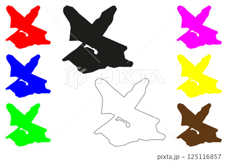 Bhind city (Republic of India, State of Madhya Pradesh) map vector illustration, scribble sketch Bhind map Bhind city (Republic of India, State of Madhya Pradesh) map vector illustration, scribble sketch Bhind map 125116857