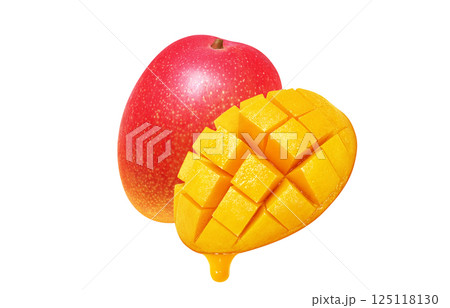 マンゴーのイラスト リアル 果物 125118130