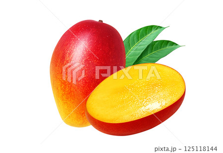 マンゴーのイラスト リアル 果物 125118144