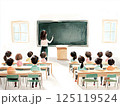 小学校の授業風景 125119524