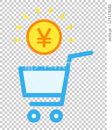 購物車和錢 125119888