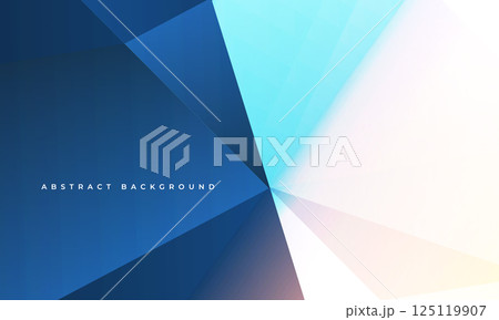 Blue and white modern abstract background. Light presentation backdrop with geometric shapes. Blue and white modern abstract background. Light presentation backdrop with geometric shapes. 125119907