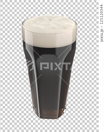 Glass of stout beer 125120344