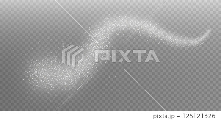 A Glittering Sparkle Trail on a Beautiful Transparent Background Enhanced with Radiance 125121326